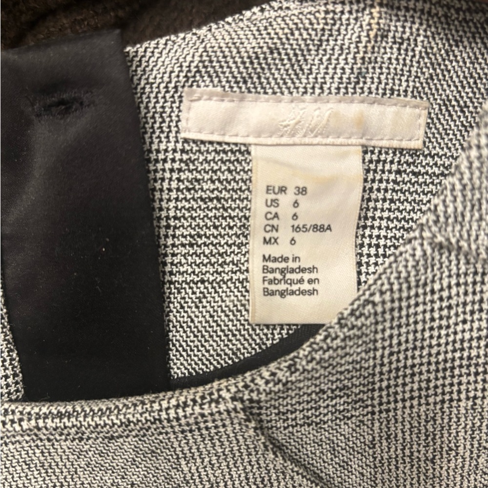 H&M Cap Sleeve Gray Dress size 6 - Picture 5 of 5
